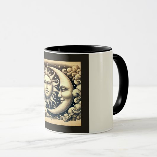  hemelzon & maan mok (Voorkant rechts)