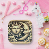  hemelzon & maan papieren bordje (Feest)