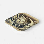 hemelzon & maan papieren bordje (Gebogen)