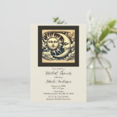 hemelzon & maan Vrijgezellenfeest Kaart (Staand voorkant)