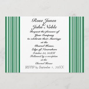 Hemera (Green) Wedding Invitation Kaart