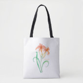 Hemerocallis (Dag Lily) Tote Bag (Voorkant)