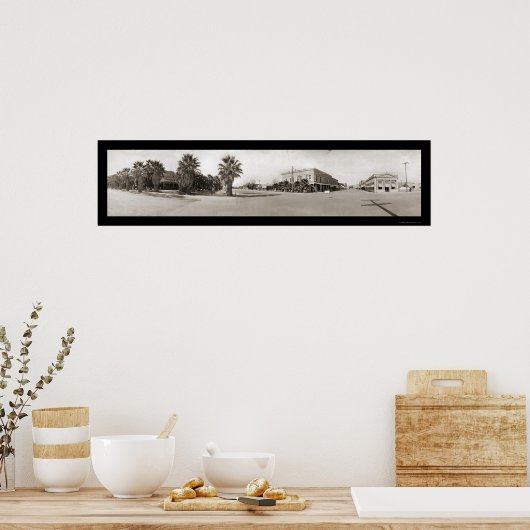 Hemet CA Foto 1915 Poster (Keuken)