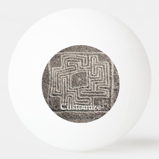 Hemet Maze Stone Thunder_Cove Beverage Coaster Pingpongbal (Voorkant)