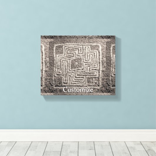 Hemet Maze Stone Thunder_Cove Canvas Afdruk (Insitu (Houten vloer))