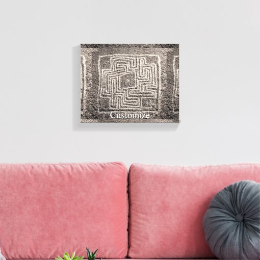 Hemet Maze Stone Thunder_Cove Canvas Afdruk (Insitu (Woonkamer))