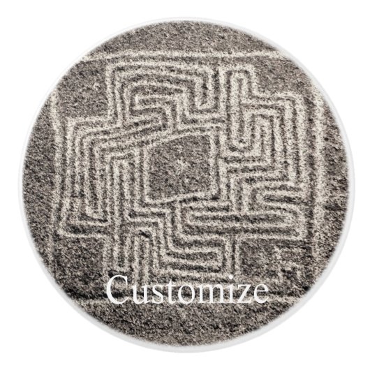 Hemet Maze Stone Thunder_Cove Keramische Knop (Voorkant)