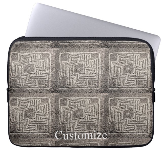 Hemet Maze Stone Thunder_Cove Laptop Sleeve (Voorkant)