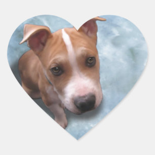Hemi de Pit Bull Puppy Hart Sticker