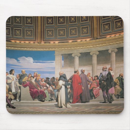 Hemicycle: Kunstenaars van alle leeftijden, detail Muismat (Voorkant)