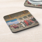 Hemicycle: Kunstenaars van alle leeftijden, detail Onderzetter (Linkerzijde)