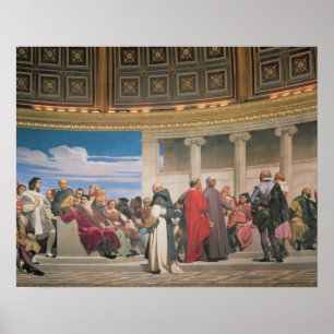 Hemicycle: Kunstenaars van alle leeftijden, detail Poster