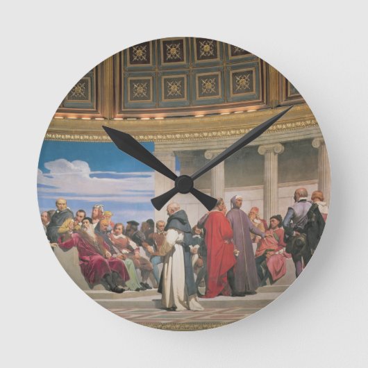 Hemicycle: Kunstenaars van alle leeftijden, detail Ronde Klok (Voorkant)