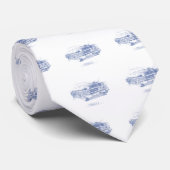 Hemingway's Chrysler uit 1955 (Biro) Stropdas (Opgerold)