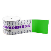 Hemiplegic Migraine Awareness Patroon Ribbon Grosgrain Lint (Spoel)