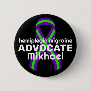 Hemiplegische migraine Advocate zwarte Button