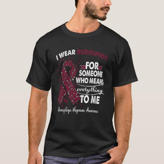 Hemiplegische migraine Awareness Warrior Support G T-shirt (Voorkant)