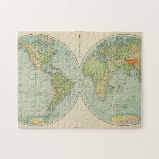 Hemisferes 12 fysiek legpuzzel (Horizontaal)