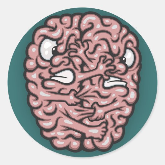 Hemisferes Ronde Sticker (Voorkant)