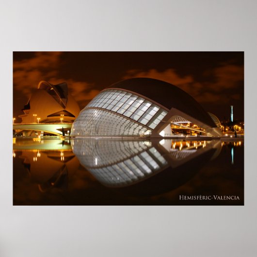 Hemisferic Valencia, Ciudad de las Artes y las Cie Poster (Voorkant)