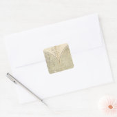 Hemisphere Atlas Map Vierkante Sticker (Envelop)