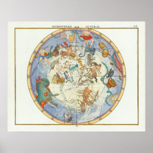 Hemisphere Austral   John Flamsteed Poster