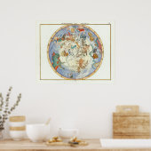 Hemisphere Austral | John Flamsteed Poster (Keuken)