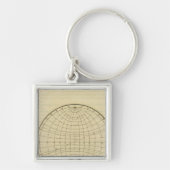 Hemisphere-kaart Sleutelhanger (Voorkant)