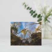 Hemlock Cliffs in de herfst, Indiana Briefkaart (Staand voorkant)