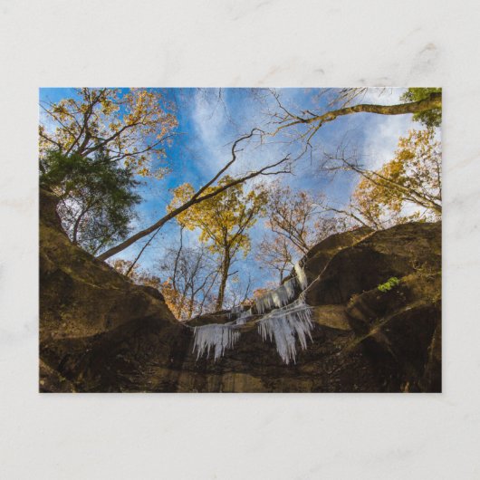 Hemlock Cliffs in de herfst, Indiana Briefkaart (Voorkant)