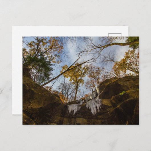 Hemlock Cliffs, Indiana in het najaar Briefkaart (Voorkant / Achterkant)