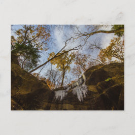 Hemlock Cliffs, Indiana in het najaar Briefkaart