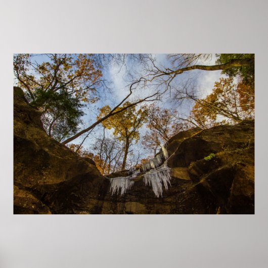 Hemlock Cliffs, Indiana in het najaar Poster (Voorkant)