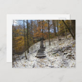 Hemlock Cliffs with Light Snow, Indiana Briefkaart (Voorkant / Achterkant)