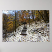 Hemlock Cliffs with Light Snow, Indiana Poster (Voorkant)