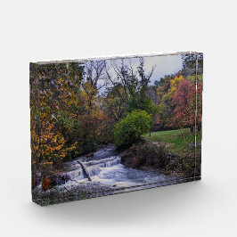 Hemlock Creek Herfsten op een mooie Herfst Ochtend Fotoblokken