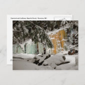 Hemlock & Iceflow, Smart's Brook, Thornton, NH Briefkaart (Voorkant / Achterkant)