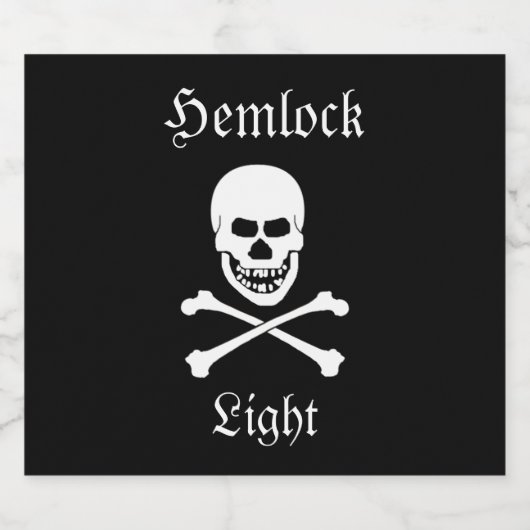Hemlock Light Halloween Party Bier Etiket (Enkel label)