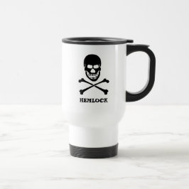 Hemlock Poison Black Skull and Crossbones Reisbeker