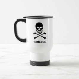 Hemlock Poison Black Skull and Crossbones Reisbeker