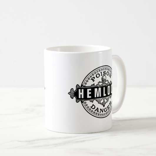 Hemlock stijl gif Label Mok (Voorkant rechts)