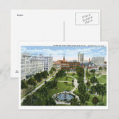 Hemming Park, Jacksonville FL 1920  Briefkaart (Voorkant / Achterkant)