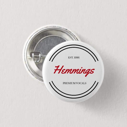 "Hemmings" Ronde Button 3,2 Cm (Voorkant /achterkant)