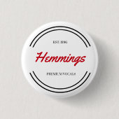 "Hemmings" Ronde Button 3,2 Cm (Voorkant)