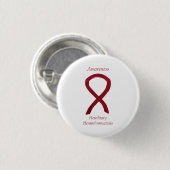 Hemochromatose bewustzijn Ribbon Pin Ronde Button 3,2 Cm (Voorkant /achterkant)