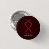 Hemochromatose bewustzijn Ribbon Pin Ronde Button 3,2 Cm (Voorkant /achterkant)