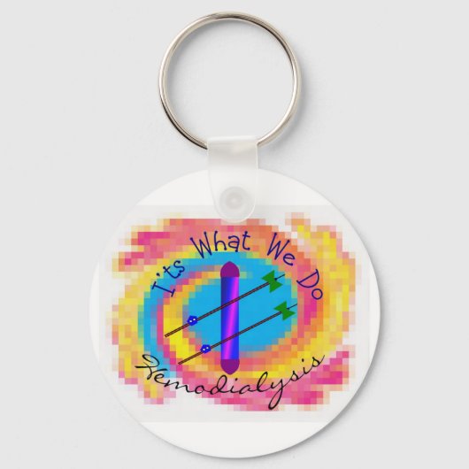 Hemodialyse "It's what we do" Dialysis Nurse Gift Sleutelhanger (Voorkant)