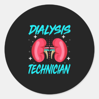Hemodialyse Nefrologie Technicus - Dialyse Tech Ronde Sticker
