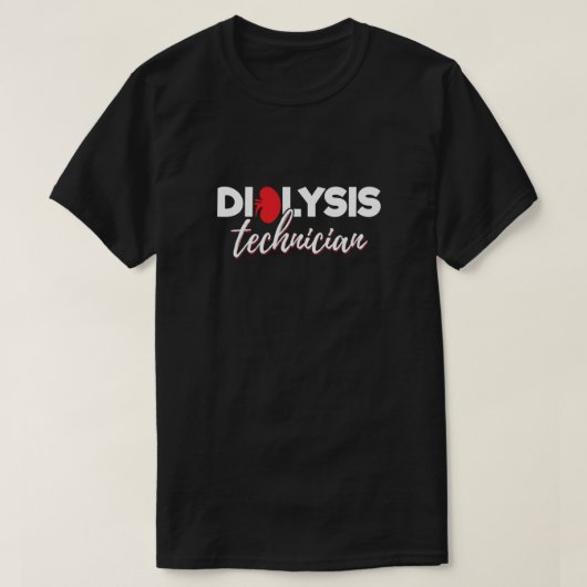 Hemodialyse Nefrologie Technologie - Dialyse Techn T-shirt (Design voorkant)