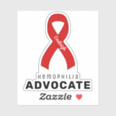 hemofilie Advocate Vinyl Sticker (Vel)